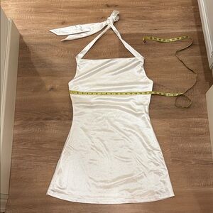 Zaful White Halter Dress